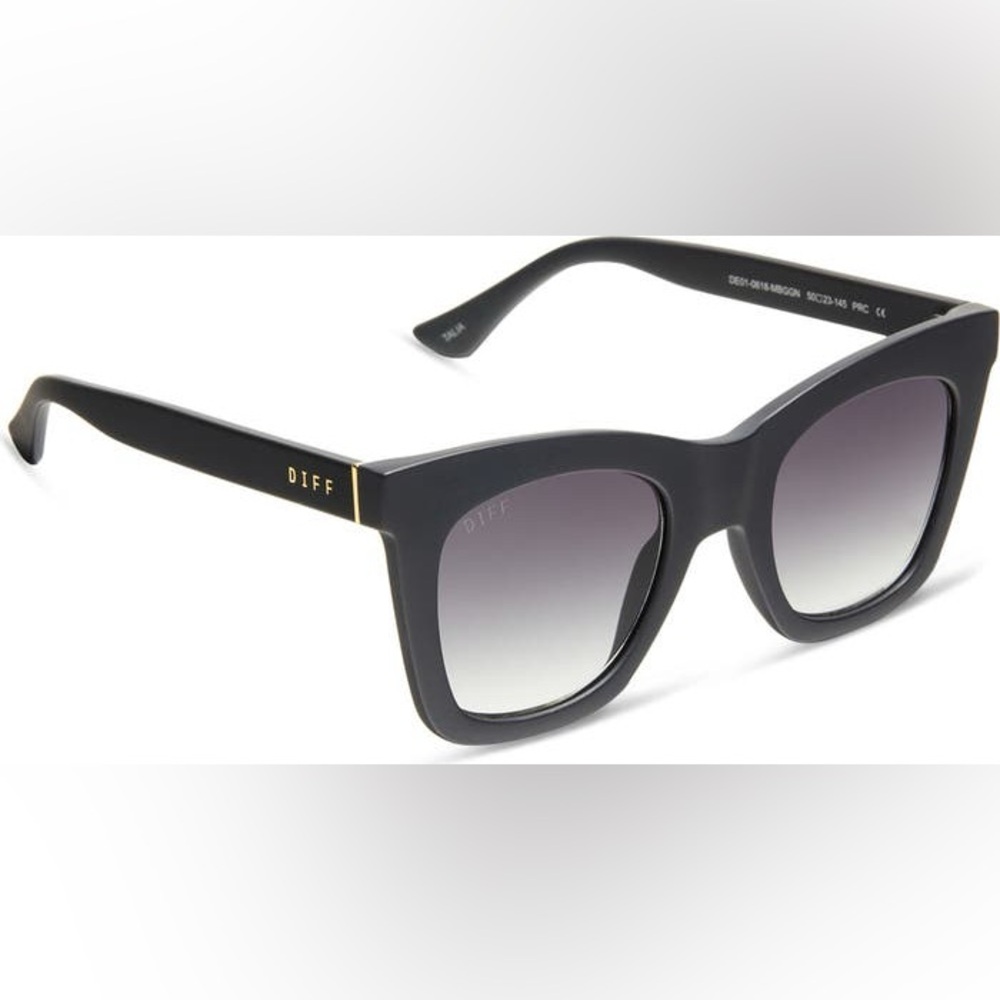 DIFF Black DIFF EYEWEAR Rhys Sunglasses - Picture 2 of 8
